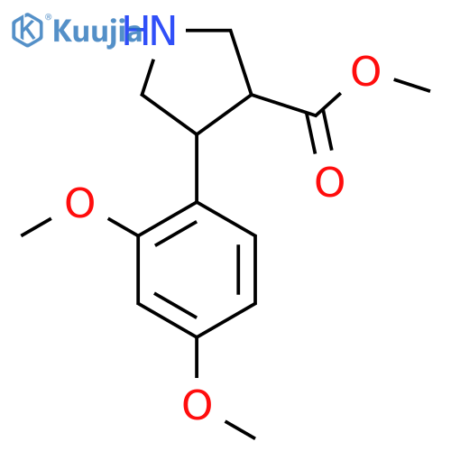 methyl 4-(2,4-dimethoxyphenyl)pyrrolidine-3-carboxylate structure