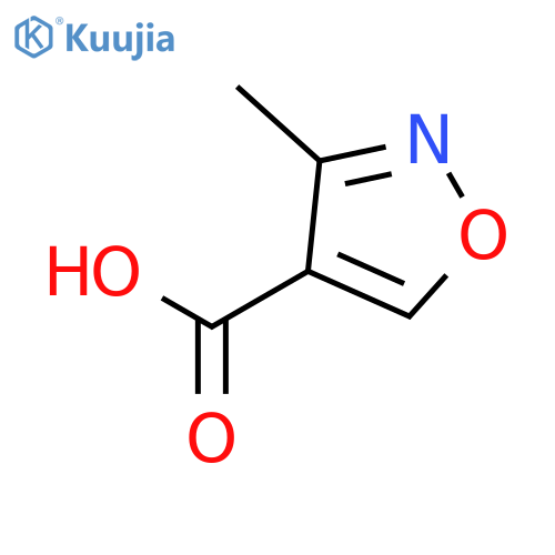 3-methyl-1,2-oxazole-4-carboxylic acid structure