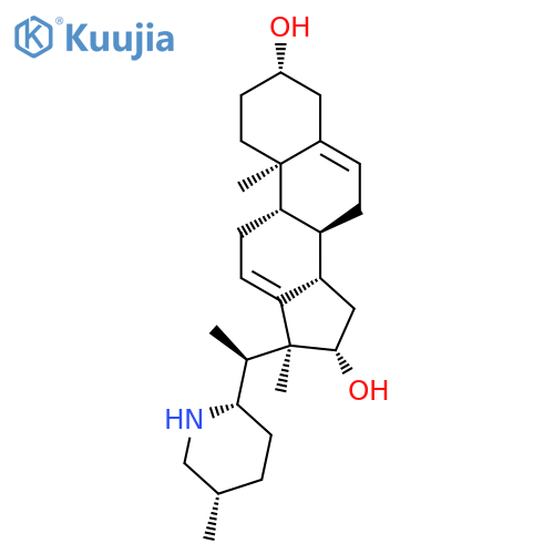 (3beta,16beta,17alpha)-10,17-dimethyl-17-{(1S)-1-[(2S)-5-methylpiperidin-2-yl]ethyl}gona-5,12-diene-3,16-diol structure