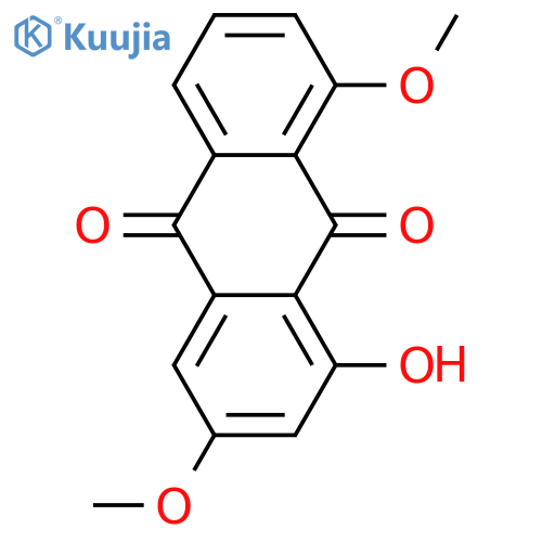 1,3,8-Trihydroxyanthraquinone; 3,8-Di-Me ether structure