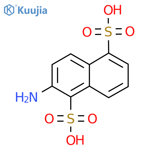 2-Amino-1,5-naphthalenedisulfonic acid structure