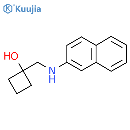 1-{[(Naphthalen-2-yl)amino]methyl}cyclobutan-1-ol structure