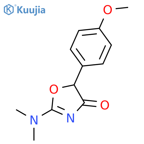 4(5H)-Oxazolone,2-(dimethylamino)-5-(4-methoxyphenyl)- structure