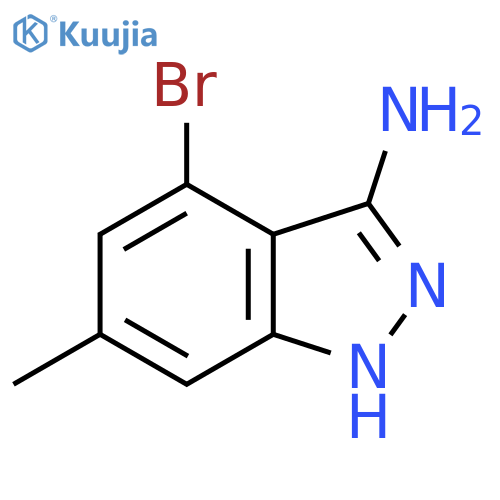 4-bromo-6-methyl-1H-indazol-3-amine structure