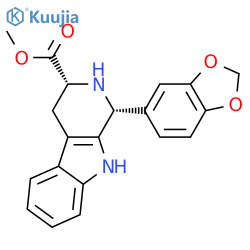 methyl (1R,3R)-1-(2H-1,3-benzodioxol-5-yl)-1H,2H,3H,4H,9H-pyrido[3,4-b]indole-3-carboxylate structure