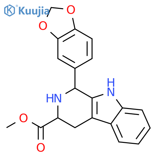 (1R,3S)-1-(1,3-Benzodioxol-5-yl)-2,3,4,9-tetrahydro-1H-pyrido3,4-bindole-3-carboxylic Acid Methyl Ester structure