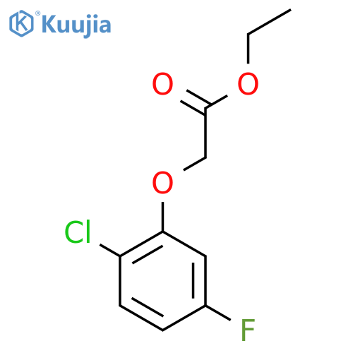 Ethyl 2-(2-chloro-5-fluorophenoxy)acetate structure