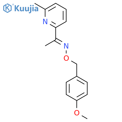 Ethanone, 1-(6-methyl-2-pyridinyl)-, O-[(4-methoxyphenyl)methyl]oxime structure
