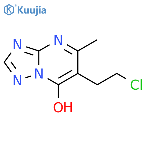 6-(2-chloroethyl)-5-methyl-1,2,4triazolo1,5-apyrimidin-7-ol structure