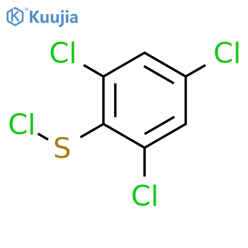Benzenesulfenyl chloride, 2,4,6-trichloro- structure