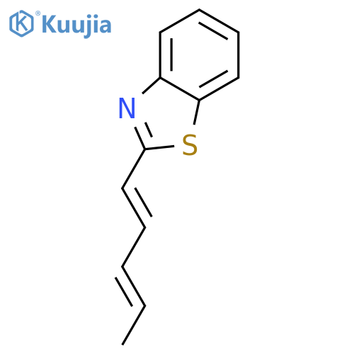 Benzothiazole, 2-(1E,3E)-1,3-pentadienyl- (9CI) structure