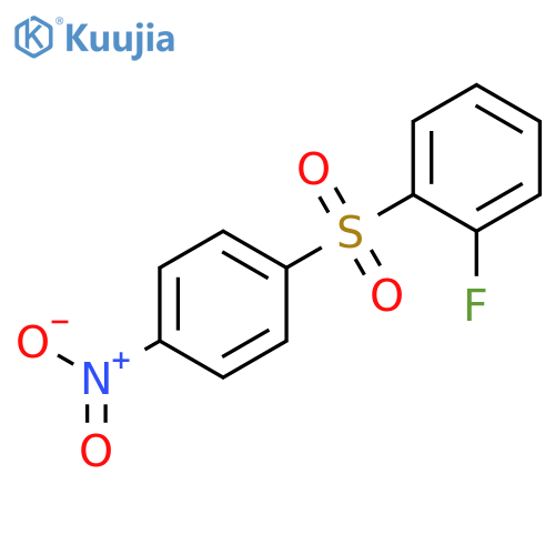 Benzene, 1-fluoro-2-[(4-nitrophenyl)sulfonyl]- structure