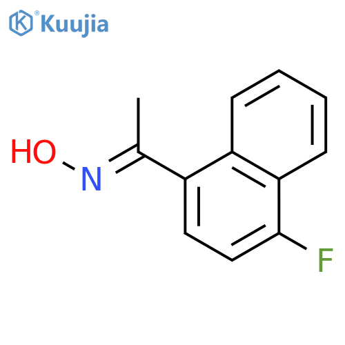 ETHANONE, 1-(4-FLUORO-1-NAPHTHALENYL)-, OXIME structure