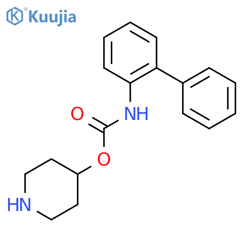 piperidin-4-yl biphenyl-2-ylcarbamate structure