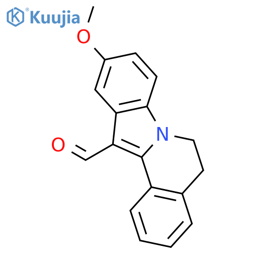 10-methoxy-5,6-dihydroindolo[2,1-a]isoquinoline-12-carbaldehyde structure