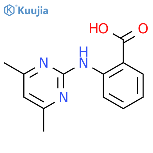2-(4,6-Dimethylpyrimidin-2-yl)aminobenzoic Acid structure