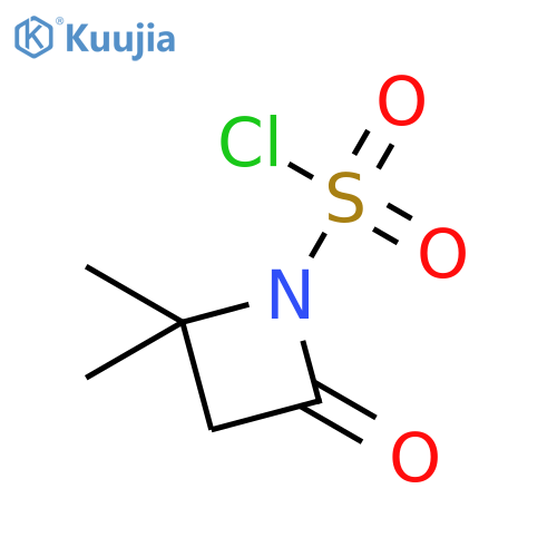 2,2-dimethyl-4-oxoazetidine-1-sulfonyl chloride structure