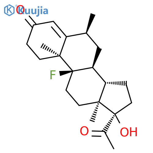 Pregn-4-ene-3,20-dione, 9-fluoro-17-hydroxy-6-methyl-, (6a)- structure