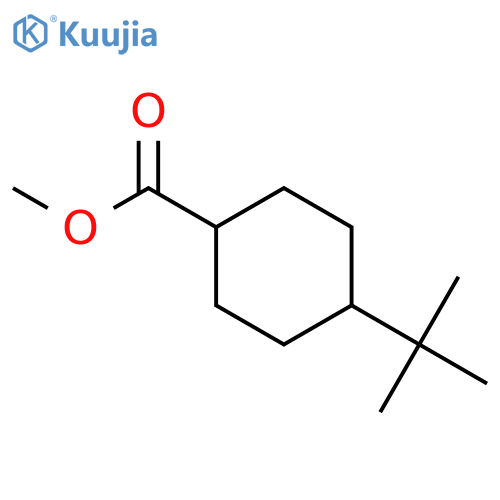cyclohexanecarboxylic acid, 4-(1,1-dimethylethyl)-, methyl ester, trans- structure