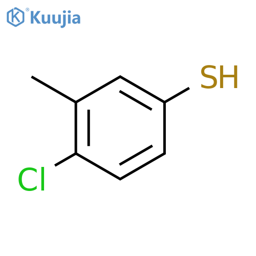 Benzenethiol,4-chloro-3-methyl- structure