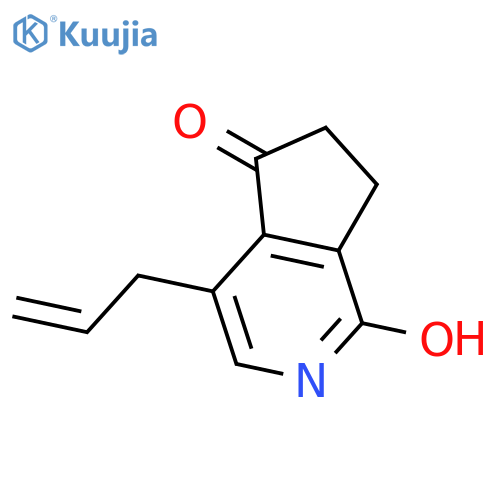 4-allyl-6,7-dihydro-1-hydroxycyclopenta[c]pyridin-5-one structure