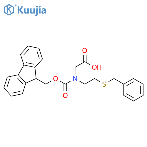 Glycine,N-[(9H-fluoren-9-ylmethoxy)carbonyl]-N-[2-[(phenylmethyl)thio]ethyl]- structure