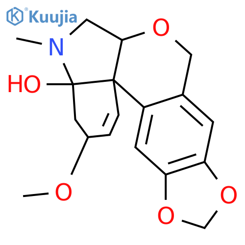 8H-[1,3]Dioxolo[6,7][2]benzopyrano[3,4-c]indol-4a(5H)-ol, 3,4,6,6a-tetrahydro-3-methoxy-5-methyl-, (3S,4aR,6aR,13bR)- (9CI) structure