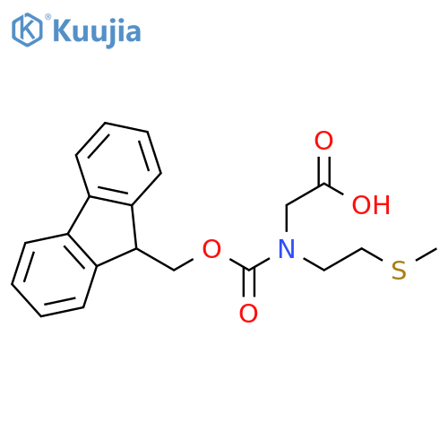 2-({(9H-fluoren-9-yl)methoxycarbonyl}2-(methylsulfanyl)ethylamino)acetic acid structure