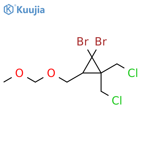 Cyclopropane, 1,1-dibromo-2,2-bis(chloromethyl)-3-[(methoxymethoxy)methyl]- structure