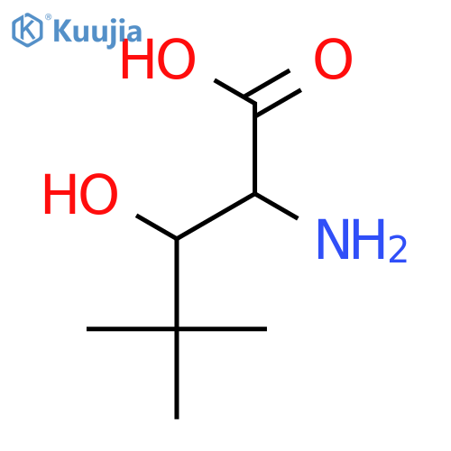 (2S,3R)-2-Amino-3-hydroxy-4,4-dimethylpentanoic acid structure