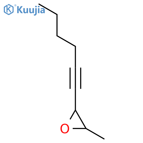 Oxirane,2-(1-hexynyl)-3-methyl-, (2S-cis)- (9CI) structure
