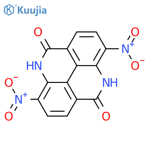 Pyrido[2,3,4,5-lmn]phenanthridine-5,10-dione, 4,9-dihydro-3,8-dinitro- structure
