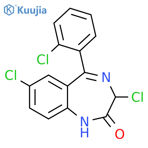 2H-1,4-Benzodiazepin-2-one,3,7-dichloro-5-(2-chlorophenyl)-1,3-dihydro- structure