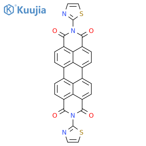2,9-Di(thiazol-2-yl)anthra[2,1,9-def:6,5,10-d'e'f']diisoquinoline-1,3,8,10(2H,9H)-tetraone structure