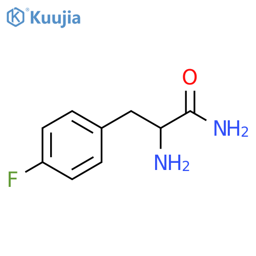 2-amino-3-(4-fluorophenyl)propanamide structure