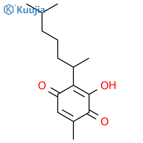 2,5-Cyclohexadiene-1,4-dione,2-(1,5-dimethylhexyl)-3-hydroxy-5-methyl- structure
