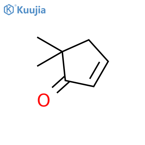 5,5-dimethylcyclopent-2-en-1-one structure