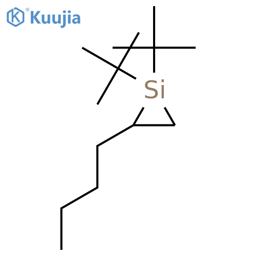 Silacyclopropane, 2-butyl-1,1-bis(1,1-dimethylethyl)- structure