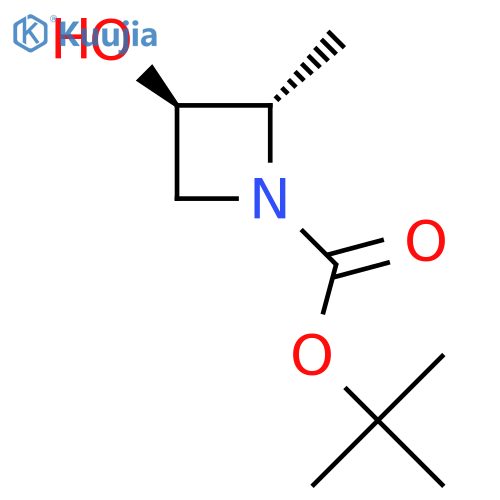 Tert-Butyl (2S,3R)-3-hydroxy-2-methylazetidine-1-carboxylate structure