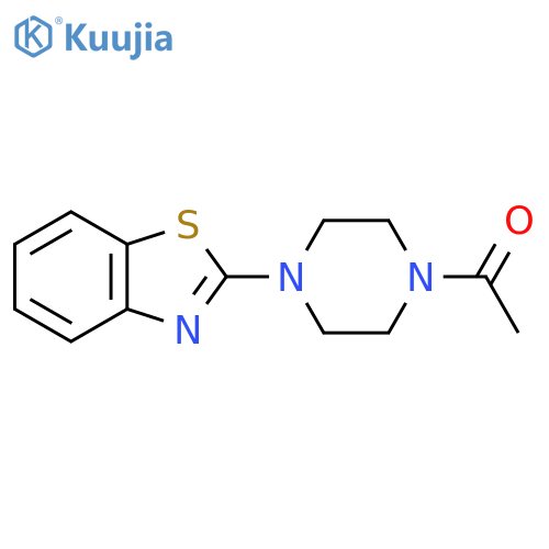 1-4-(1,3-benzothiazol-2-yl)piperazin-1-ylethan-1-one structure