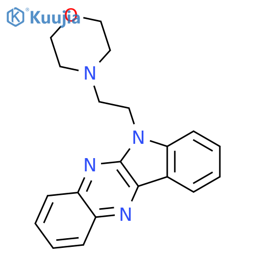 4-(2-{6H-indolo[2,3-b]quinoxalin-6-yl}ethyl)morpholine structure