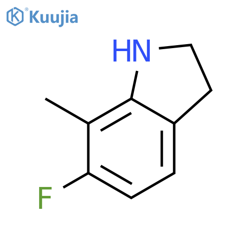 1H-Indole,6-fluoro-2,3-dihydro-7-methyl- structure