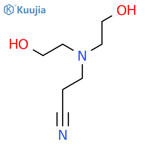 3-(Bis(2-hydroxyethyl)amino)propanenitrile structure