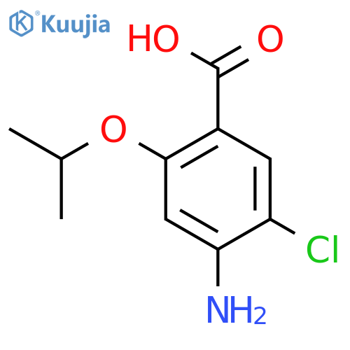 Benzoic acid, 4-amino-5-chloro-2-(1-methylethoxy)- structure
