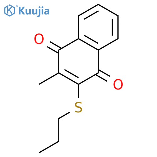 1,4-Naphthalenedione, 2-methyl-3-(propylthio)- structure