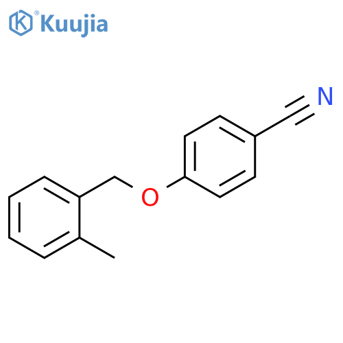 4-(2-Methylphenyl)methoxybenzonitrile structure