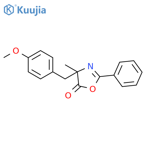 4-(4-Methoxyphenyl)methyl-4-methyl-2-phenyl-5(4H)-oxazolone structure