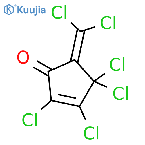 2-Cyclopenten-1-one, 2,3,4,4-tetrachloro-5-(dichloromethylene)- structure