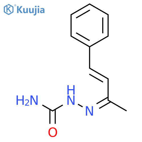 Hydrazinecarboxamide,2-[(2E)-1-methyl-3-phenyl-2-propen-1-ylidene]- structure