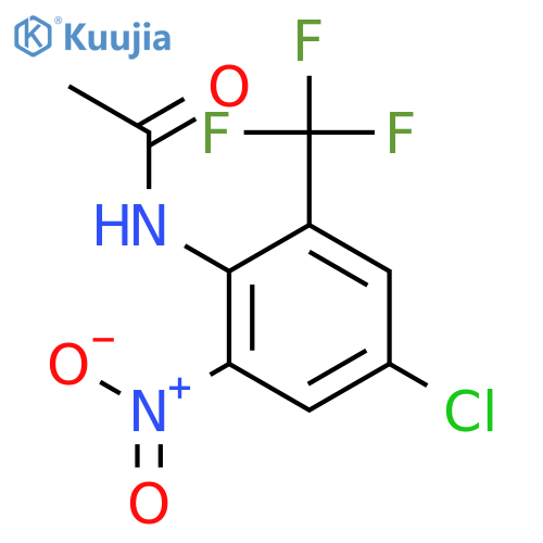 2-Acetamino-5-chloro-3-nitro benzotrifluoride structure